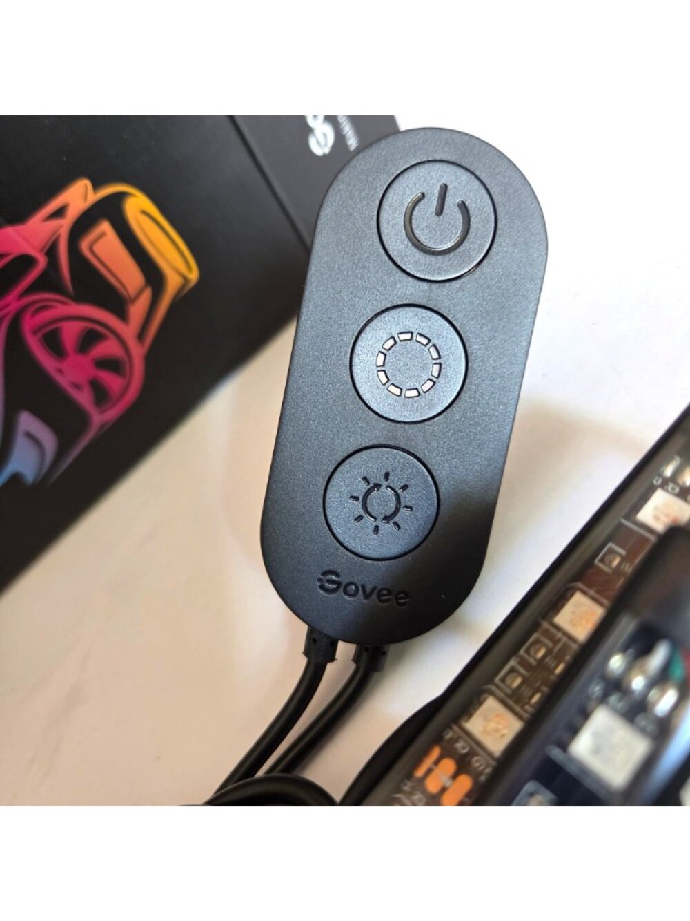 Govee RGB Car LED 4 Pc Strip Interior Lighting Kit Remote Control Multi-Color - Picture 4 of 7